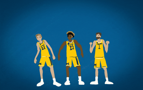 Go Blue March Madness GIF by University of Michigan