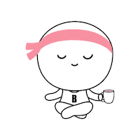 Tea Meditating Sticker by USANASG