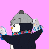 Its Dangerous To Go Alone Hold Up GIF by Pudgy Penguins