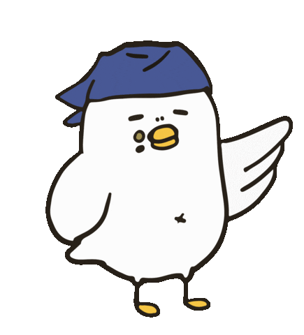 cookieduckie giphyupload wave waving duck Sticker