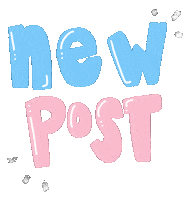 Peanutprintz pink blue new post peanutprintz Sticker