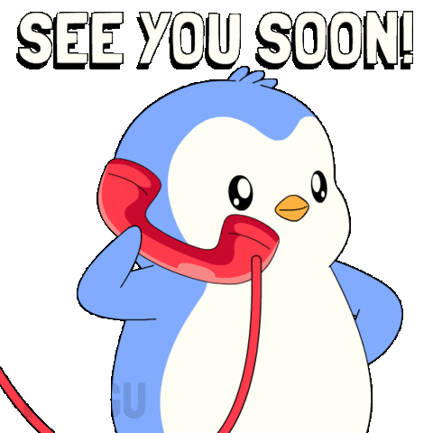 See Ya Hello Sticker by Pudgy Penguins
