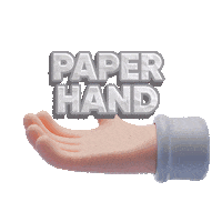 Nanovest crypto nft hand paper Sticker
