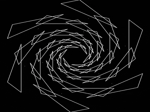 black and white spinning GIF by Bryan Unger