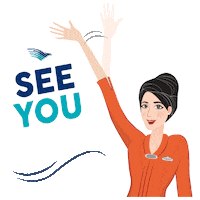 garuda-indonesia bye fly goodbye see you Sticker