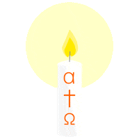 Jesus Candle Sticker by yeetNetzwerk