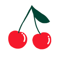 drinkhint water fruit cherry hint Sticker