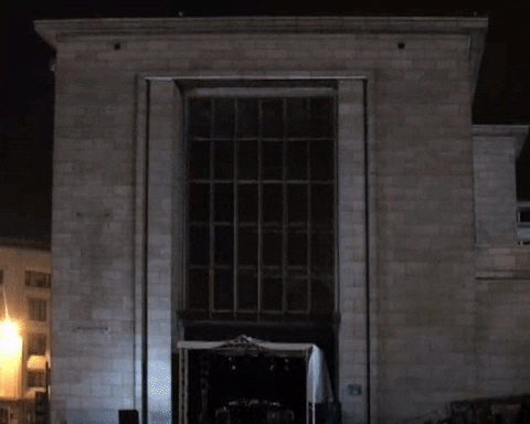 joanielemercier giphygifmaker brussels projection mapping GIF