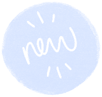 Blue Circle New Post Sticker