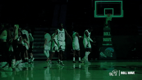 College Basketball GIF by GreenWave