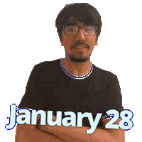 January 28 Sticker