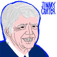 Jimmy Carter President Sticker