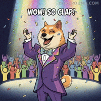 Happy Standing Ovation GIF by Doge Pound