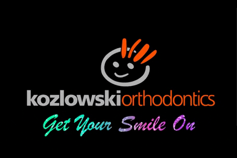 KozOrtho giphygifmaker braces orthodontics aligners GIF