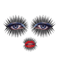 make up eyes Sticker by Luca Mainini