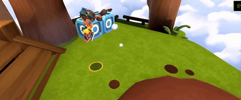 lowpoly giphyupload vr virtual reality 3d platformer GIF