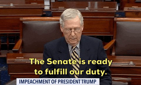 news giphyupload giphynewsuspolitics mitch mcconnell giphynewsimpeachment GIF