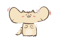 rio0091 かわいい やった どうぶつ わい Sticker