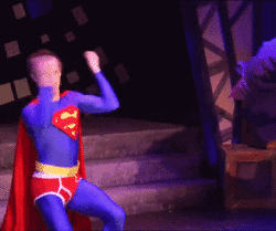 superman dancing GIF