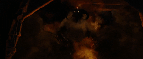 hxd4wgm giphygifmaker lotr gandalf balrog GIF
