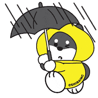 Rain Typhoon Sticker by SHIBAINC