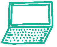 disegnettidepressetti online computer pc frase Sticker