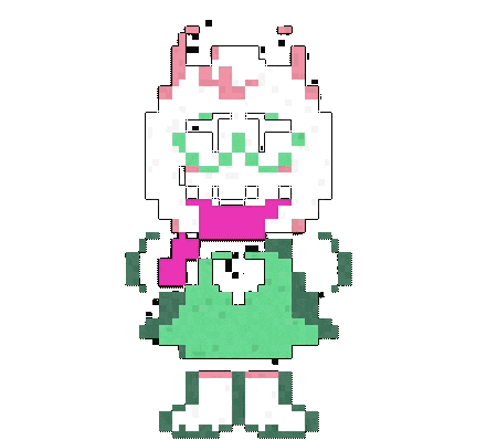 Deltarune Burning Sticker by R74n