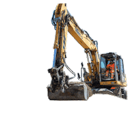 cellerebauag construction tiefbau bagger strassenbau Sticker