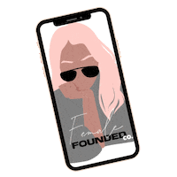 Femalefoundedco Femalefounded Transparent Transparency Sticker by femalefoundedco
