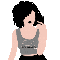 Femalefoundedco Femalefounded Transparent Transparency Sticker by femalefoundedco