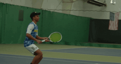 BlueHens giphyupload tennis bluehens fly by GIF