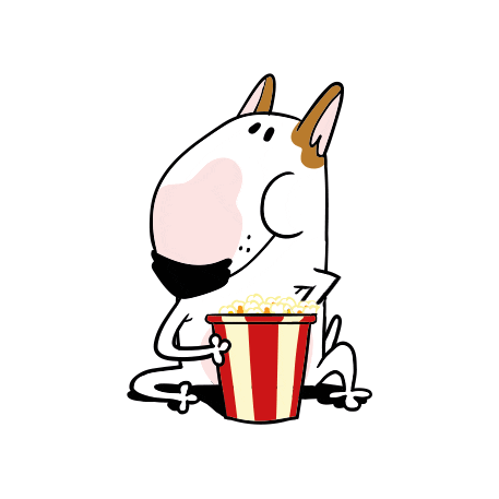 Bull Terrier Dog Sticker by Jimmy the Bull