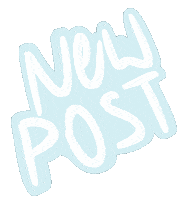 New Post Lettering Sticker