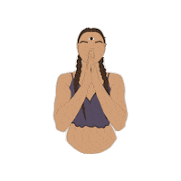SoulArtbyHumus zoom pray spiritual divine Sticker