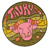 Zodiac Sign Vintage Sticker by Doodle by Meg
