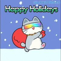 Merry Christmas Cat GIF by Silly Kitties