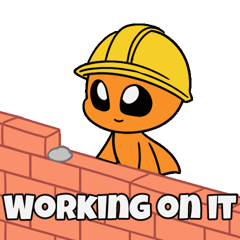 Laying Working On It Sticker by Christophers Genie