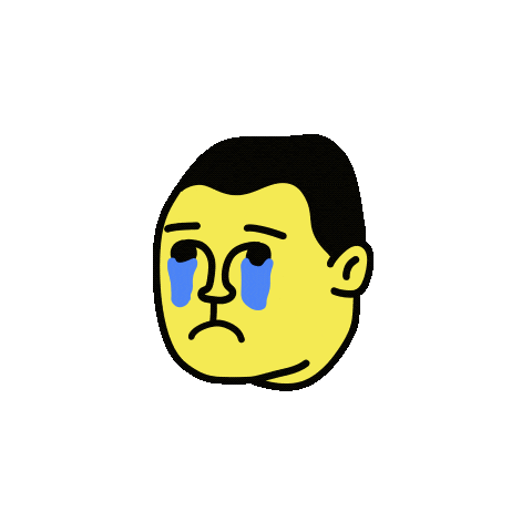 Sad Face Sticker