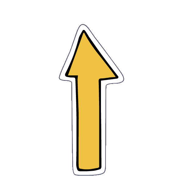 swipe up this way Sticker by MOO