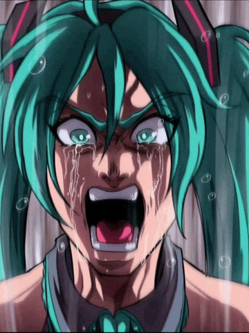 Hatsune Miku Crying GIF