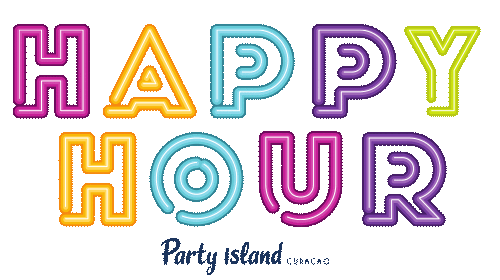 Cocktail Caribbean Sticker by Party Island Curacao