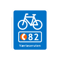 Supercykelstierne supercykelsti supercykelstier cycle super highways værløseruten Sticker