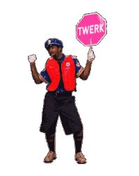 Blow The Whistle Twerk Sum Sticker