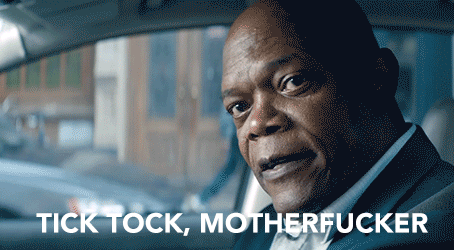 samuel l jackson hurry GIF