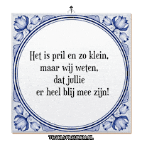 Geluk Klein Sticker by Tegelspreuken.nl