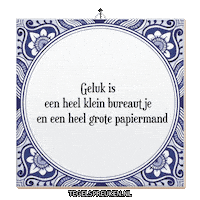 Nl Geluk Sticker by Tegelspreuken.nl