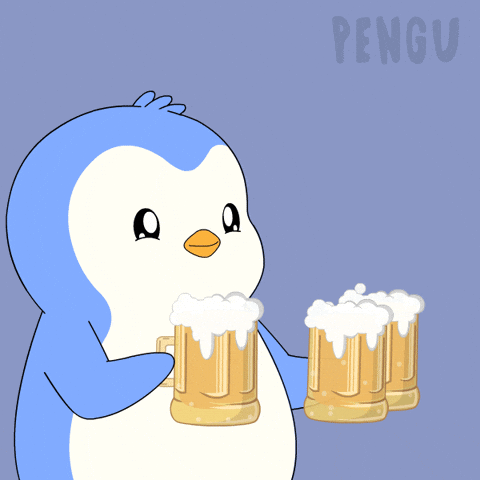 Cold Beer GIF by Pudgy Penguins