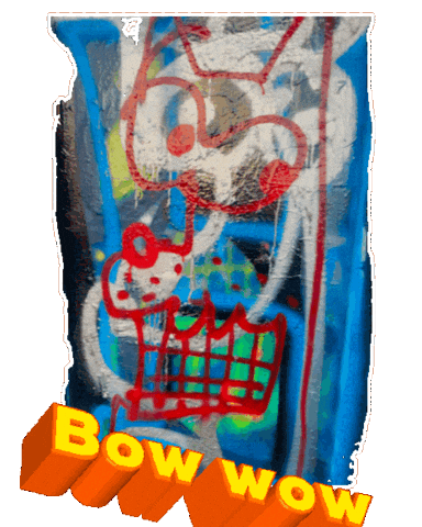 Bow Wow Art Sticker by KaoruHironaka