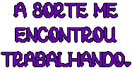Trabalho Sorte Sticker