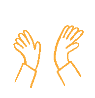 Clap Hand Sticker by Lucas Levitan